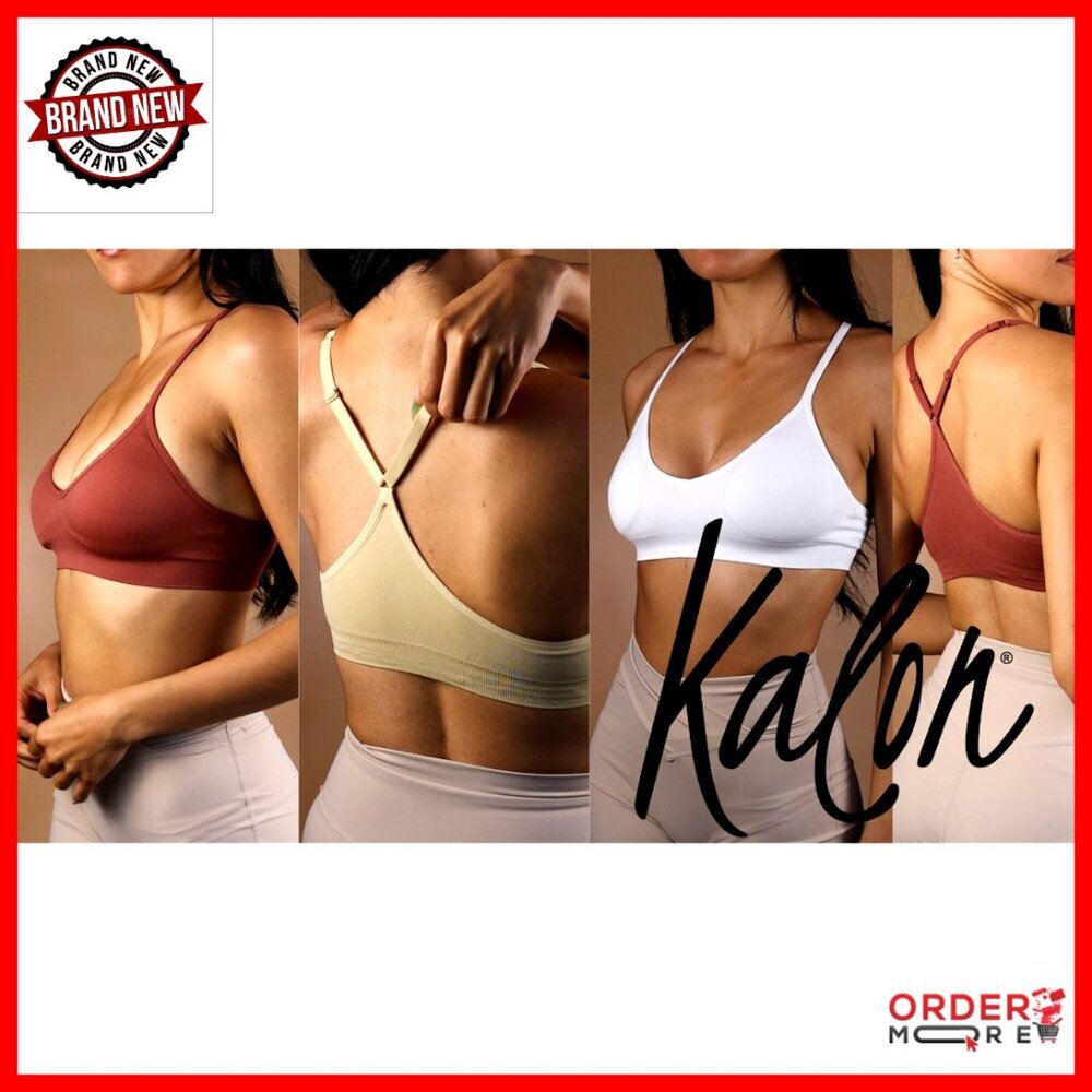 Wirefree Racerback Sports Bralette Seamless Comfort Bra 4 Pack Lounge Wear - Picture 7 of 7